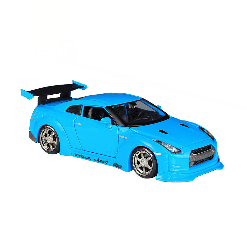 Maisto Licensed 1:24 Scale Design Tokyo Mod Nissan GT-R Diecas Model Car Blue