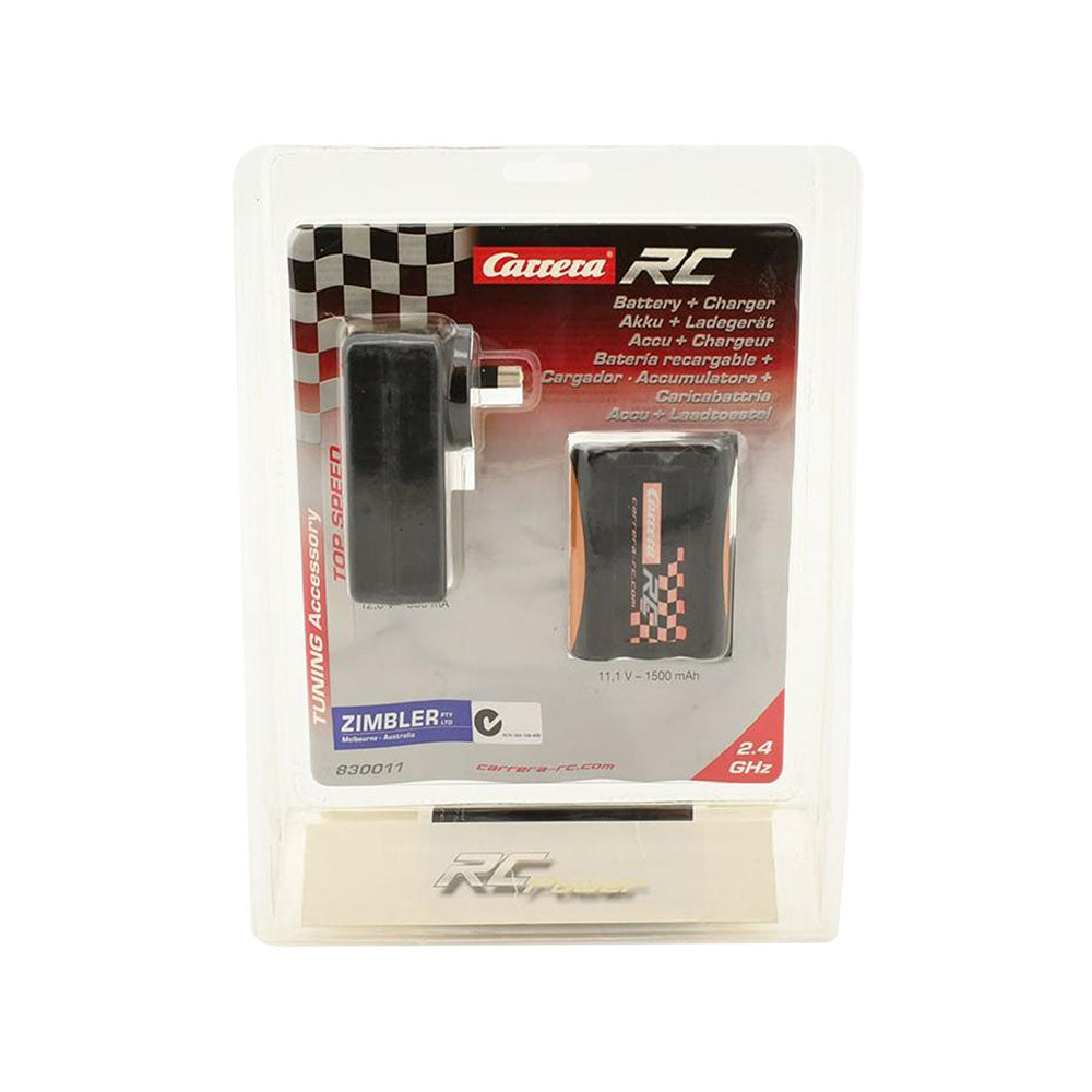 Carrera RC 11.1V 1500mAH Rechargeable LI Battery & 12.6V 800mA Charger Pack