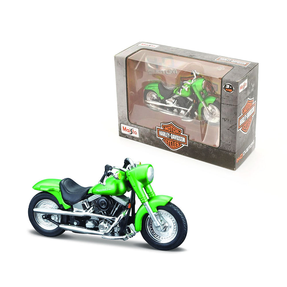Maisto Licensed 1:18 Scale Harley Davidson FLSTF Street Stalker 2000 Diecast Model Toy Green