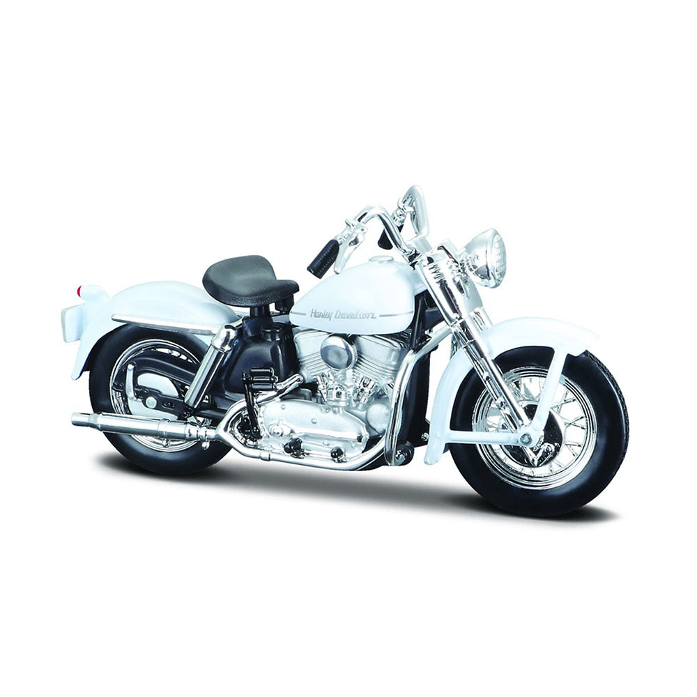 Maisto Licensed 1:18 Scale Harley Davidson 1952 K Diecast Model Toy White