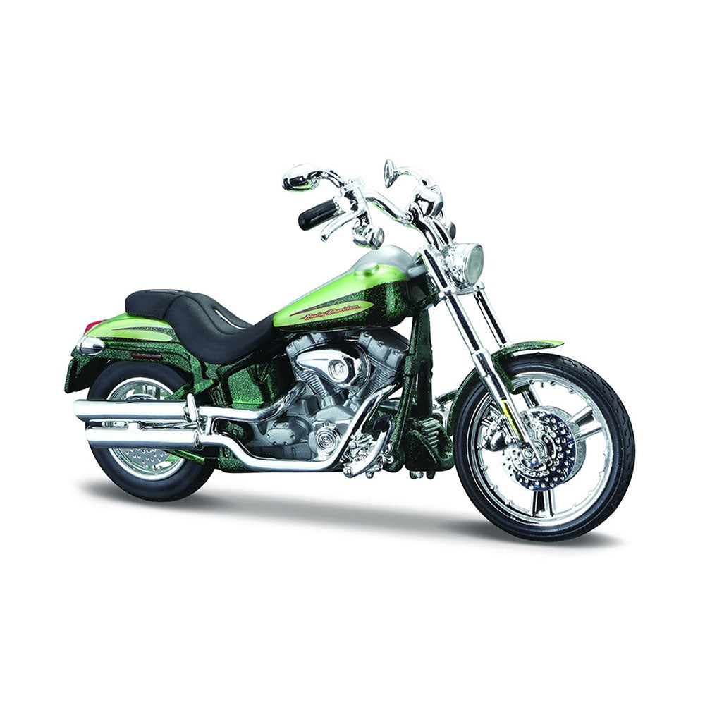 Maisto Licensed 1:18 Scale Harley Davidson Fxstdse CVO 2004 Diecast Model Toy Green
