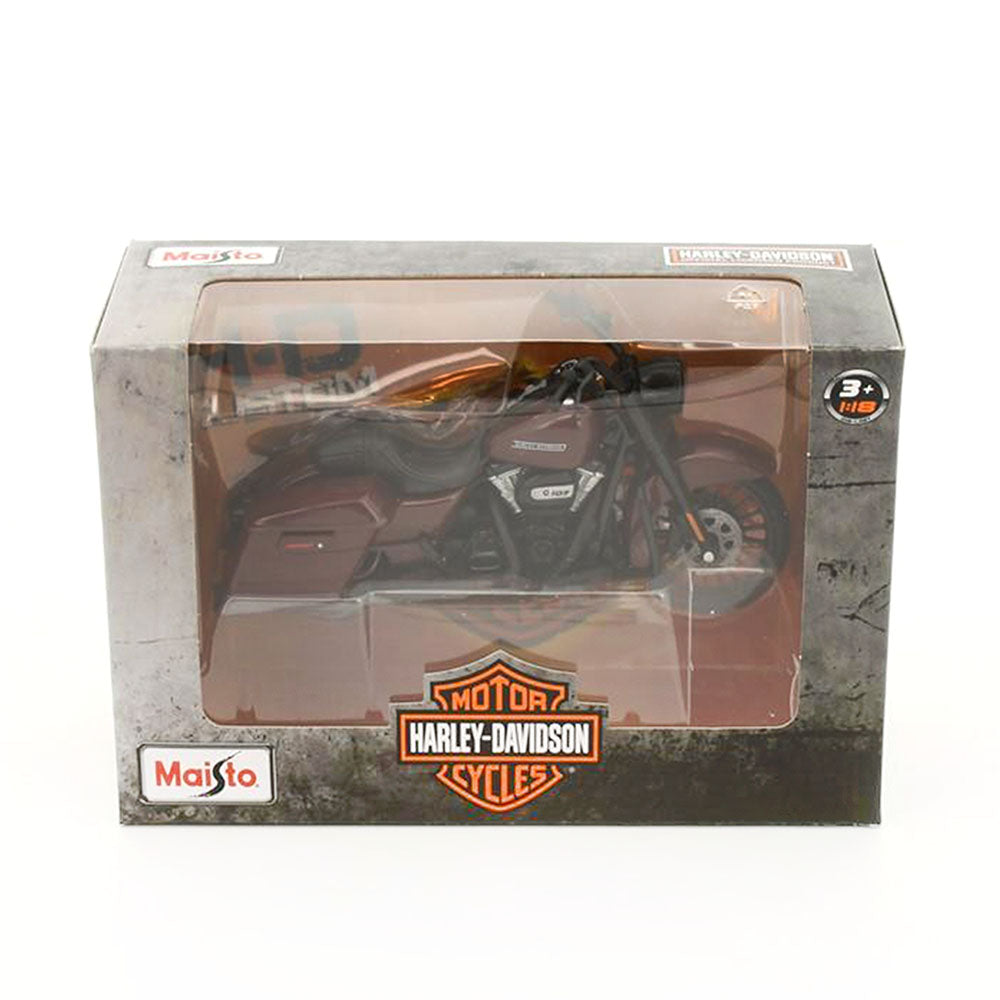 Maisto Licensed 1:18 Scale Harley Davidson Road King Special 2017 Diecast Model Toy Burgundy