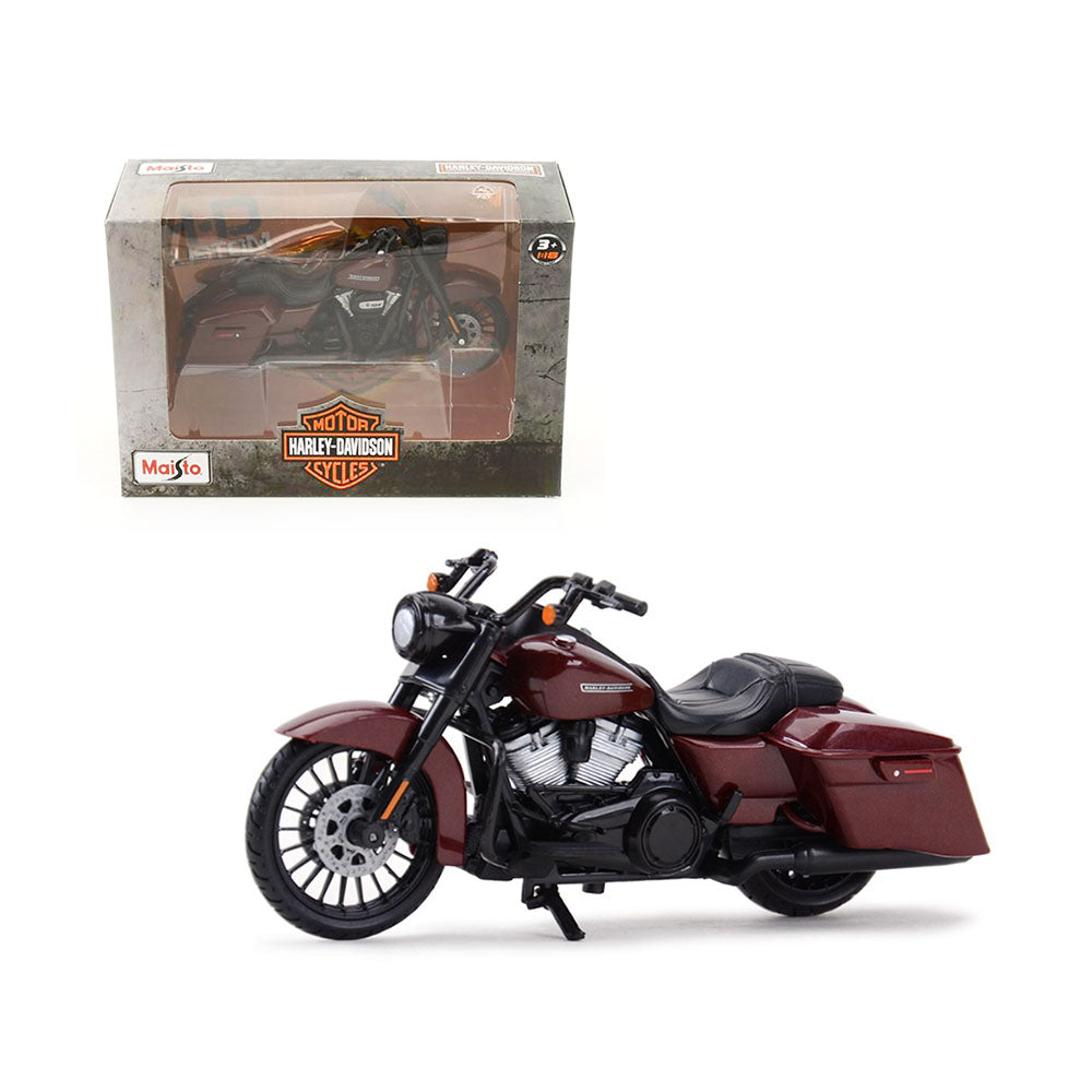 Maisto Licensed 1:18 Scale Harley Davidson Road King Special 2017 Diecast Model Toy Burgundy