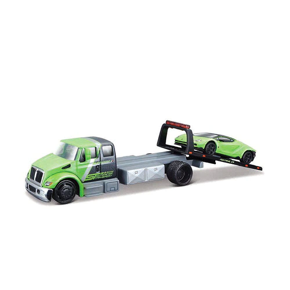 Maisto Licensed 1:64 Scale Elite Transport International Durastar Flatbed & Lamborghini Centenario Model Car