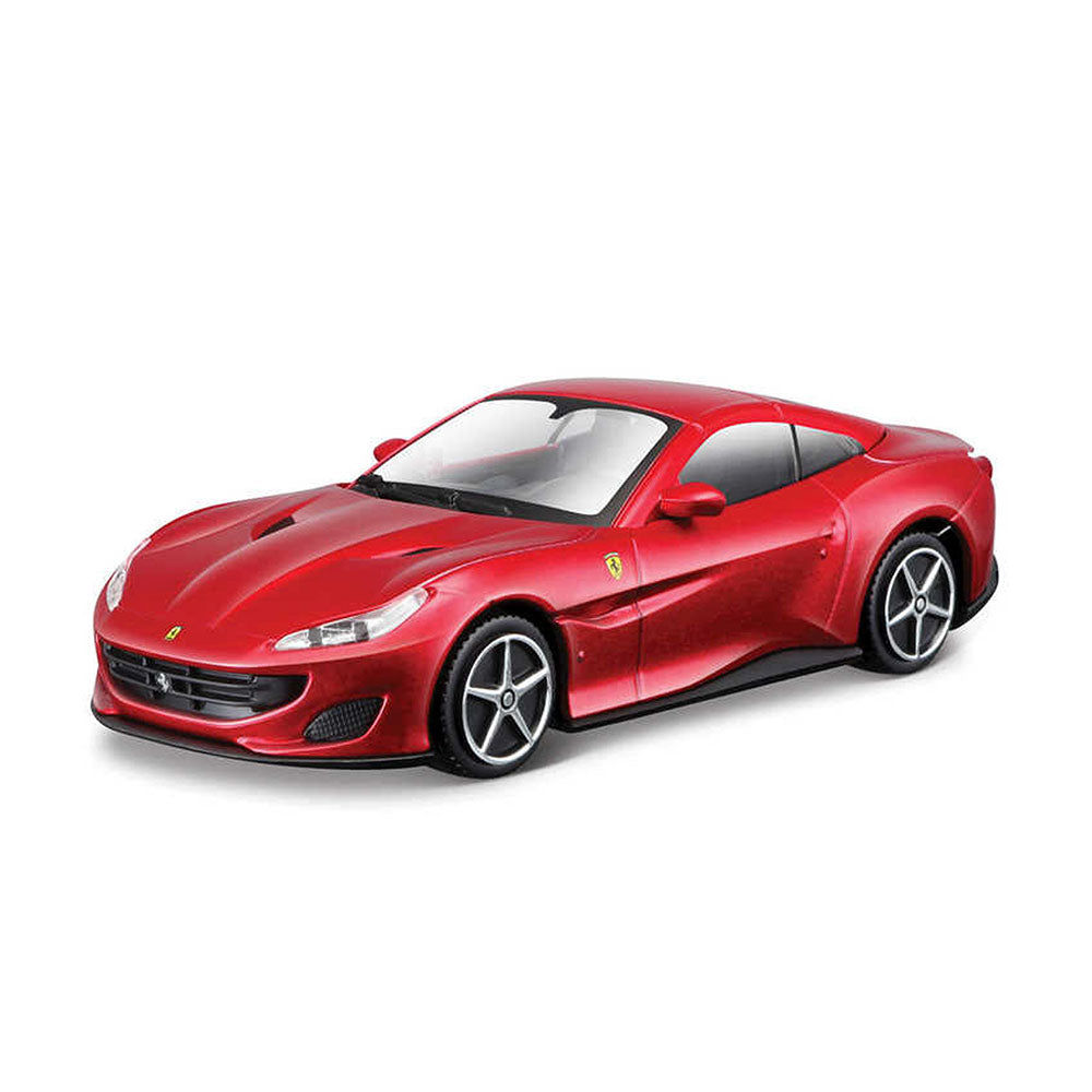 Bburago Licensed 1:43 Scale Race & Play Ferrari Portofino Diecast Model Car Red