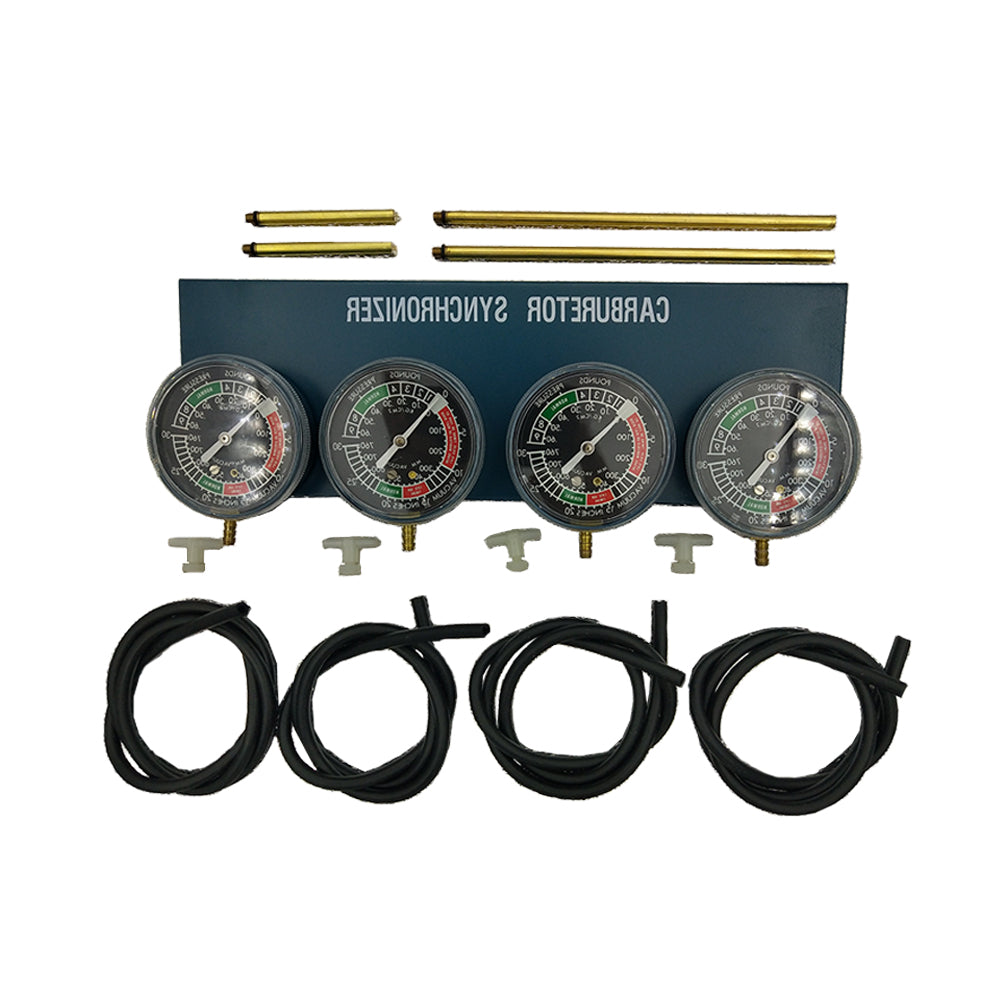 Motorcycle Car Engine Universal Gauge 4 Carb Carburetor Synchronize Set Kit